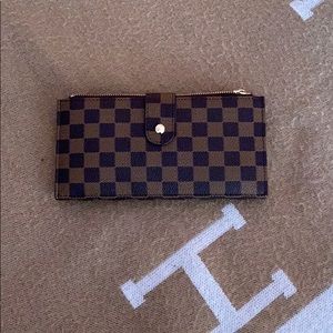Espresso Checker Print Wallet